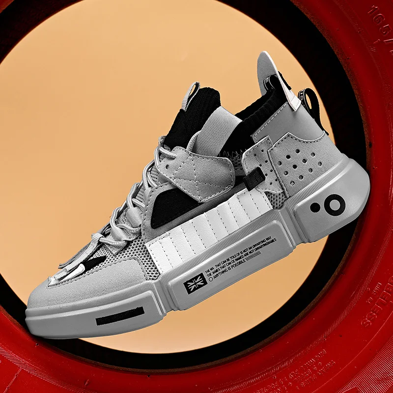 High Quality Men Casual Shoes Lightweight Mesh Breathable Sneakers for Male Higher Bottom Youth Fashion Shoes Free Shipping