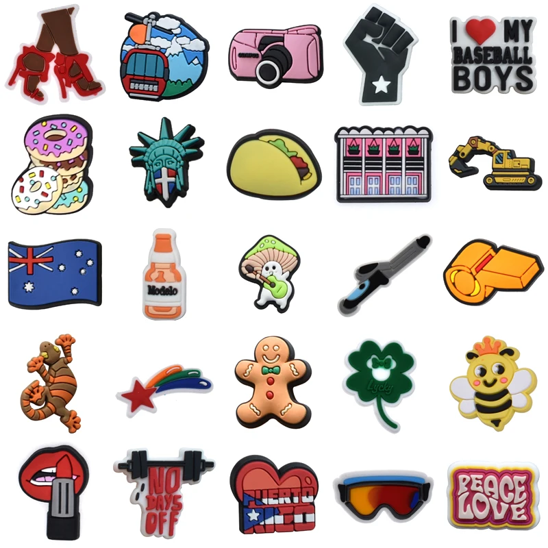 

Детские Рождественские подарки для крокса, Очаровательные Подвески для обуви, Дизайнерские летние аксессуары для обуви, булавки, украшения...