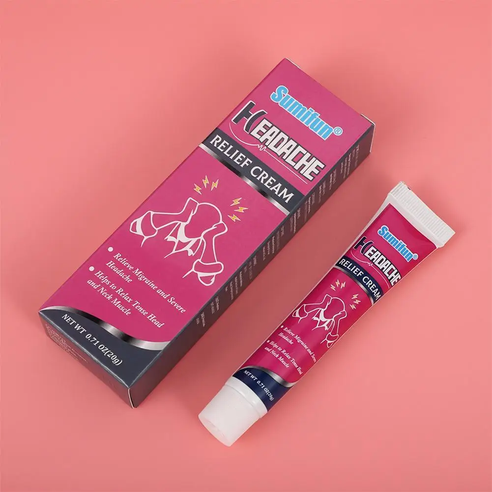 New Headache Relief Cream Herbal Migraine Treatment For Relax Nerve Relieve Stress Soothing Pain Dizziness Medical Ointment | Красота и