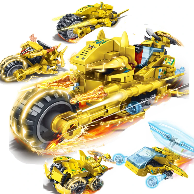 

331PCS Gold Ninja Motor модели фигуры строительных блоков детей игрушки мотоцикл кирпич подарок для детей мальчиков