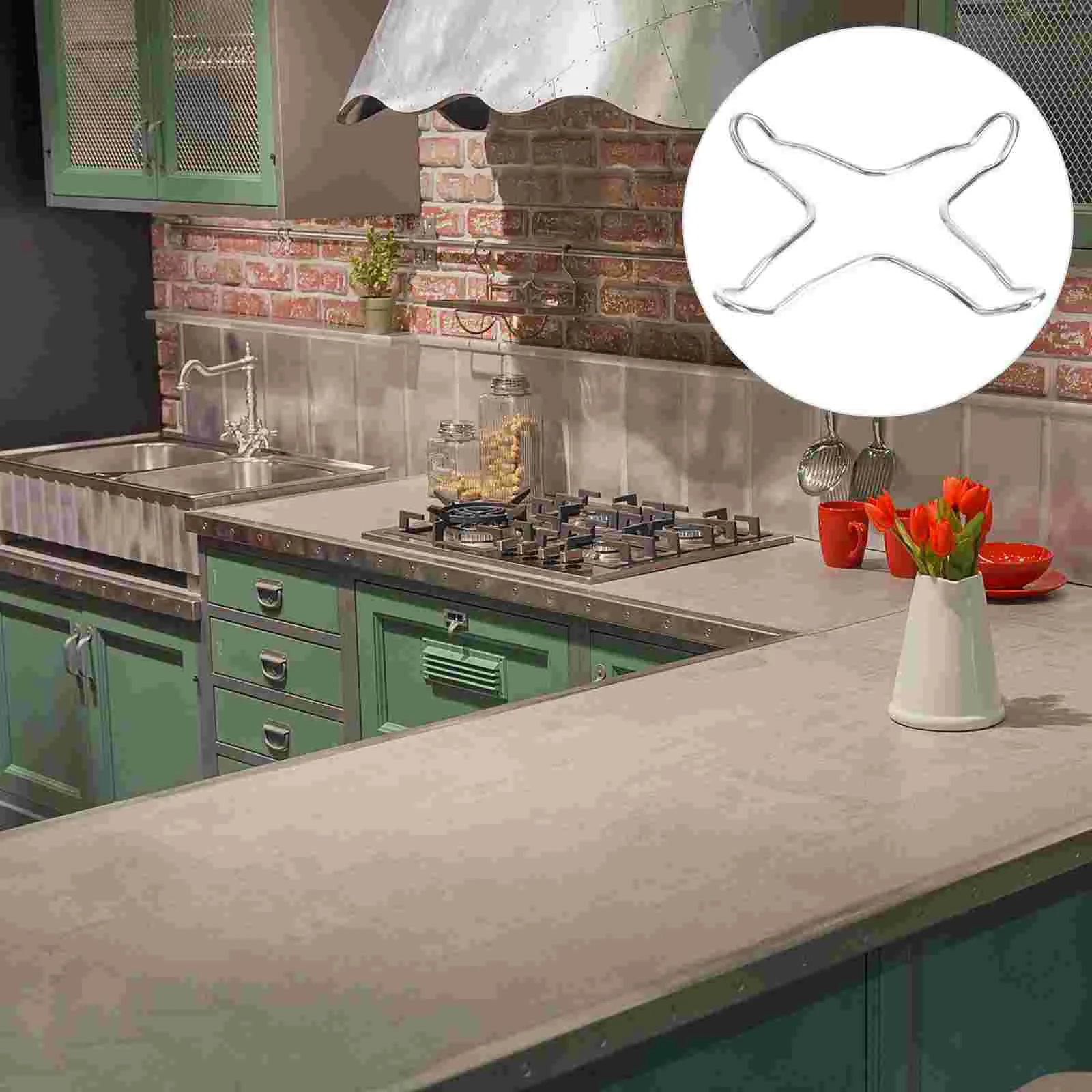 

Stove Gas Wok Ring Burner Grate Stand Supportgrates Pot Holder Reducer Trivet Coffee Cast Iron Replacement Range Rack Cooktop