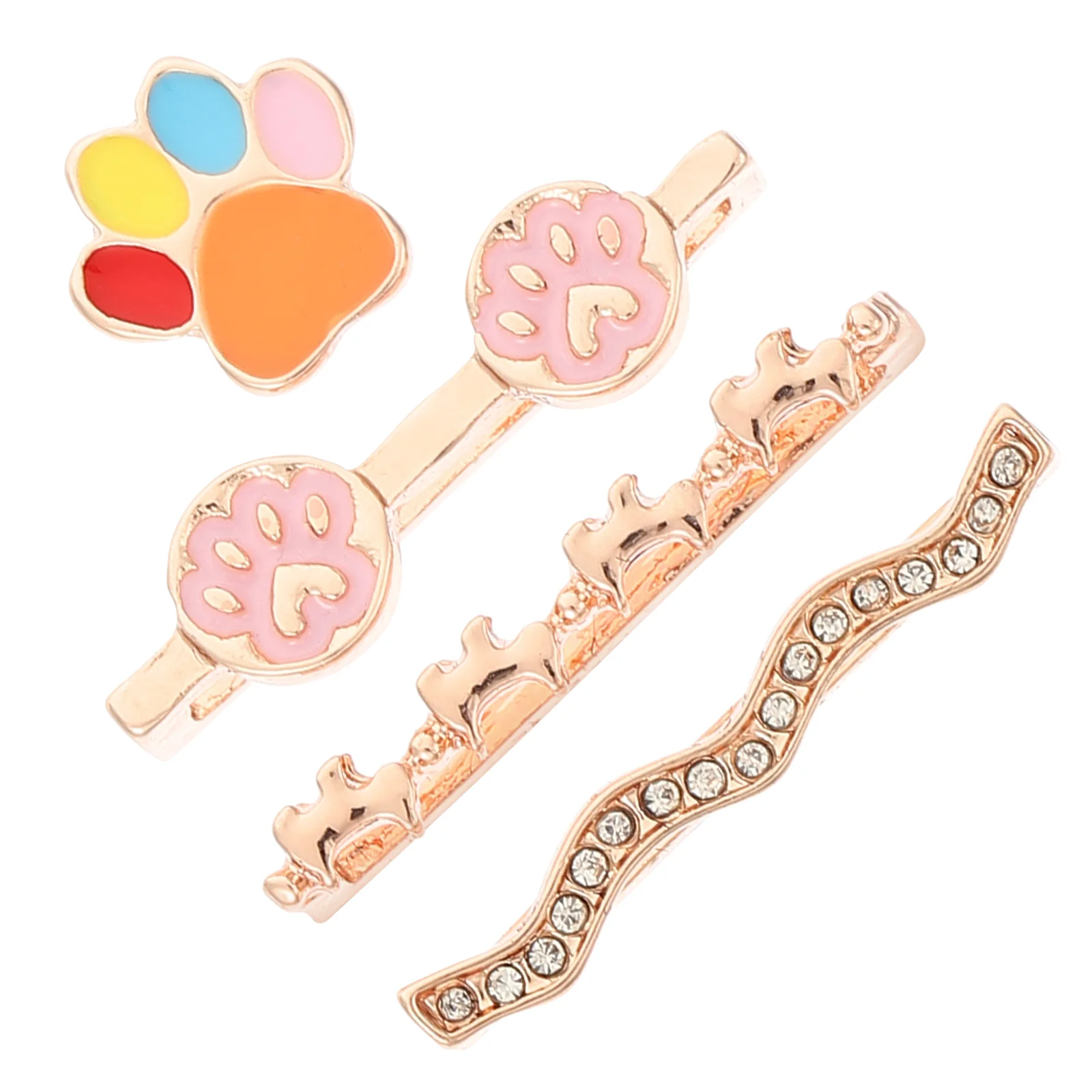

4 Pcs Metal Watch Strap Watchband Ring Charm Charms Decorations Mini Resin