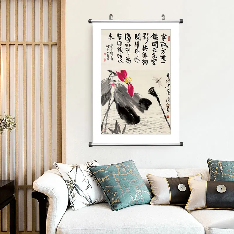 Traditional Chinese Folk Abstract Qi Baishi Wall Art Canvas Paintings Posters Pictures Prints For Office Living Room Home Décor