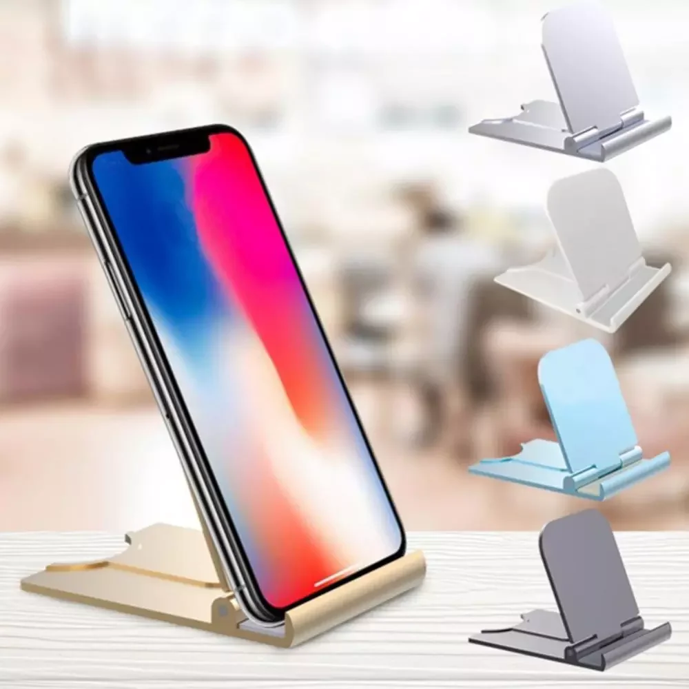 

Universal Phone Desk Holder Foldable Tablet Mobile Phone Desktop Stand Portable Multi-angle Adjustable Cellphone Desk Holder