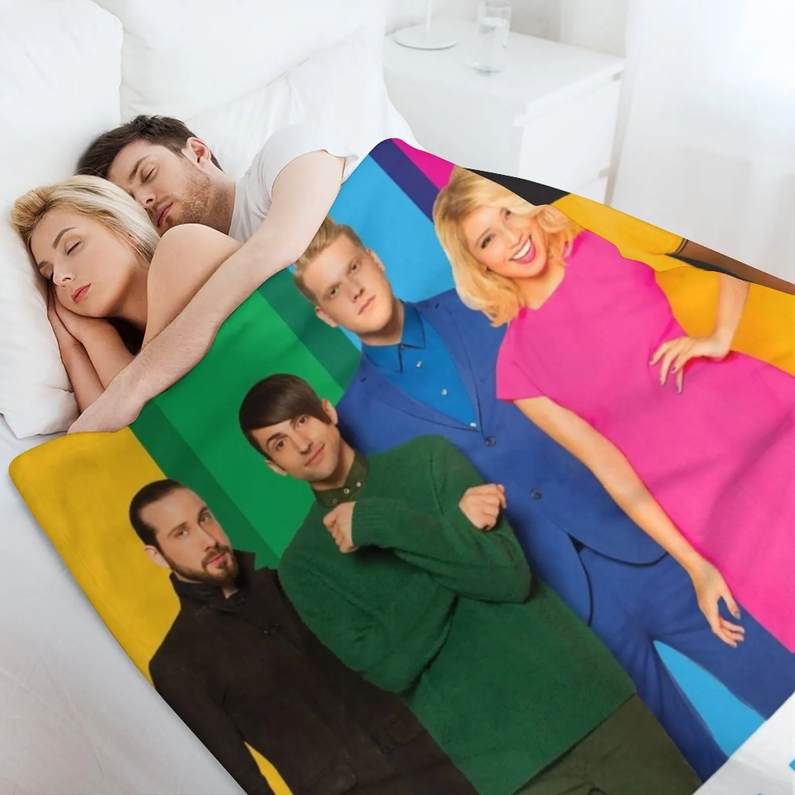 Полноцветное одеяло пентатоникс для декоративного дивана утяжеленные мягкие