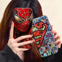 popular marvel phone case for xiaomi redmi 9 9i 9at 9t 9a 9c 10 note 9 9t 9s 10 10 pro 10s 10 5g black soft carcasa