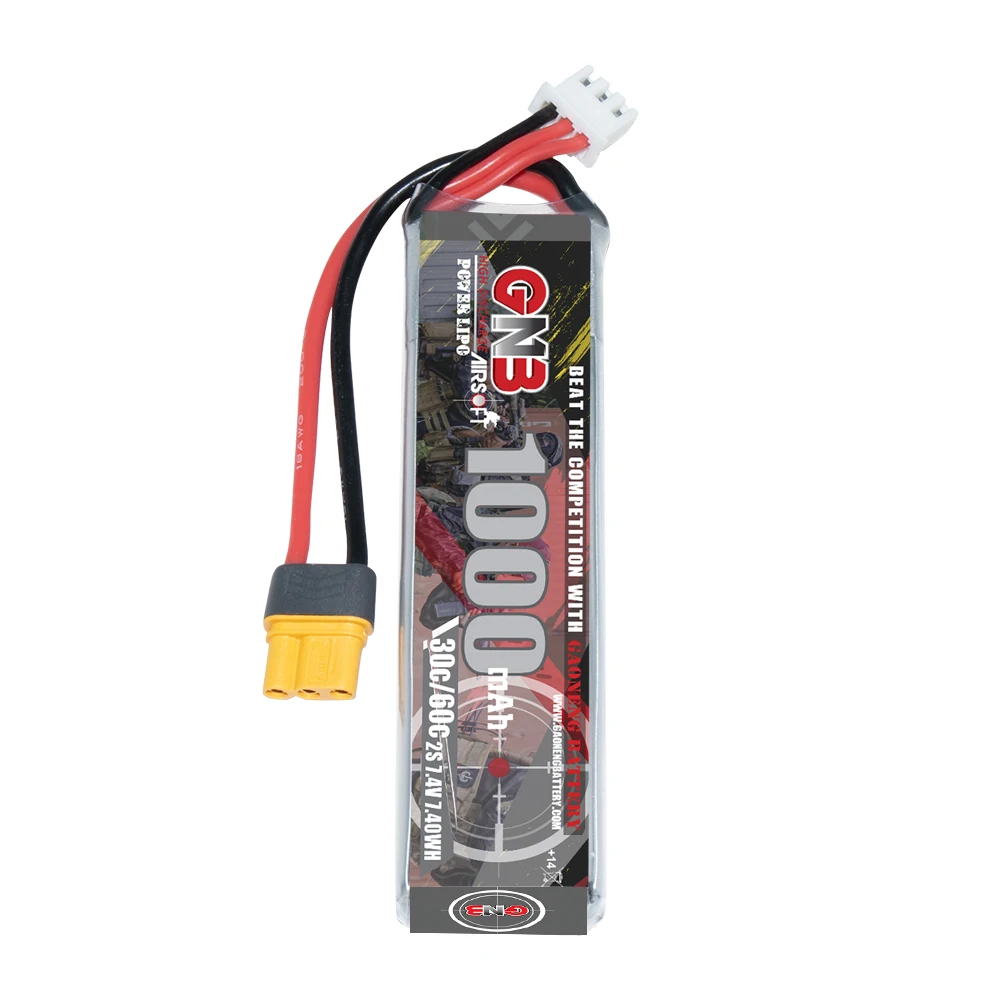 Gaoneng GNB 2S 7.4V 1000mAh 30C MR30 LiPo Battery