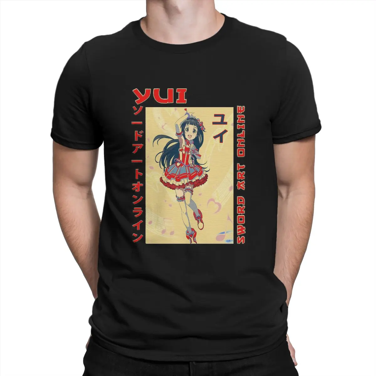 Alicization Men's TShirt Yui Sword Art Online Classic Fashion T Shirt Harajuku Streetwear Hipster