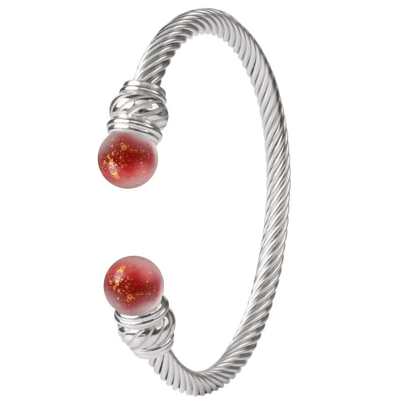 Модный Роскошный составной витой браслет из нержавеющей стали для женщин