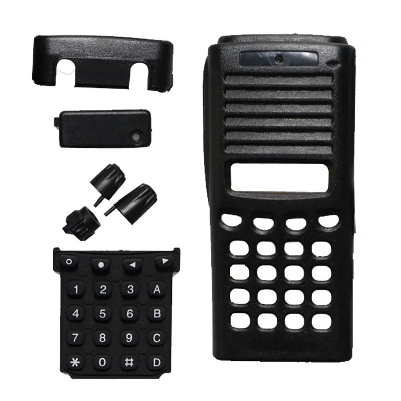 Front Panel Cover Case Housing w/ Volume Channel Knobs Kits for Kenwood TK-378G 278G 388G TK278G TK378G TK388G Radio Repair Kits