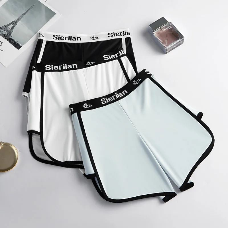 The new large size high elastic can be worn outside daily sports pants boyshort does not deform breathable ladies boxer pants