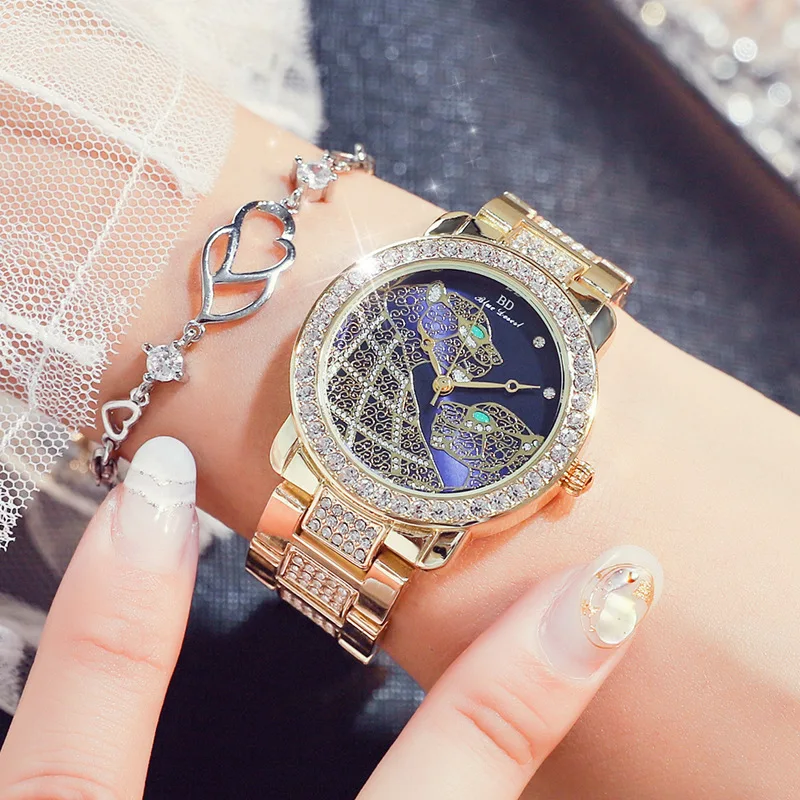 

Luxury Diamond Women Bracelet Watches Waterproof Elegant Laides Wristwatches Female Steel Band Gifts Clock Relogio Feminino