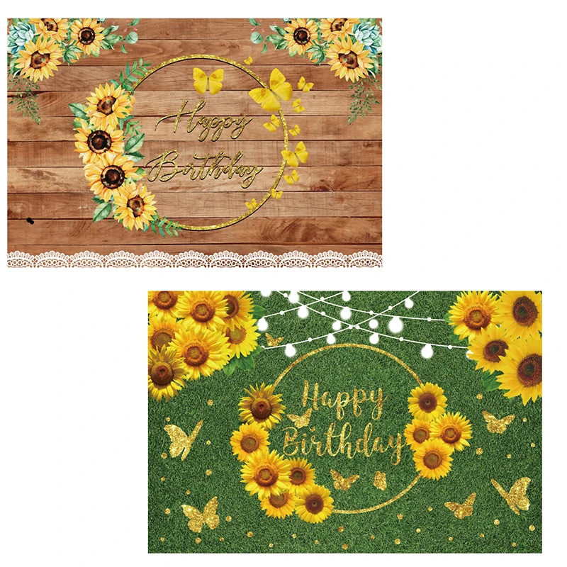 

Sunflower good wishes happy birthday background ladies happy birthday party banner decoration indoor outdoor sunflower decor