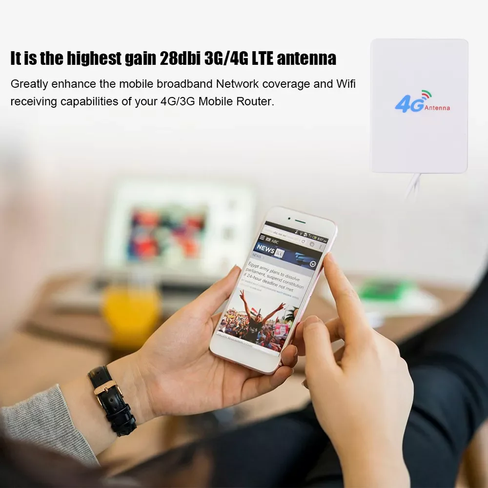 Антенна 3G 4G LTE SAM CRC9 TS9 коннектор для маршрутизатора антенна внешняя с кабельным