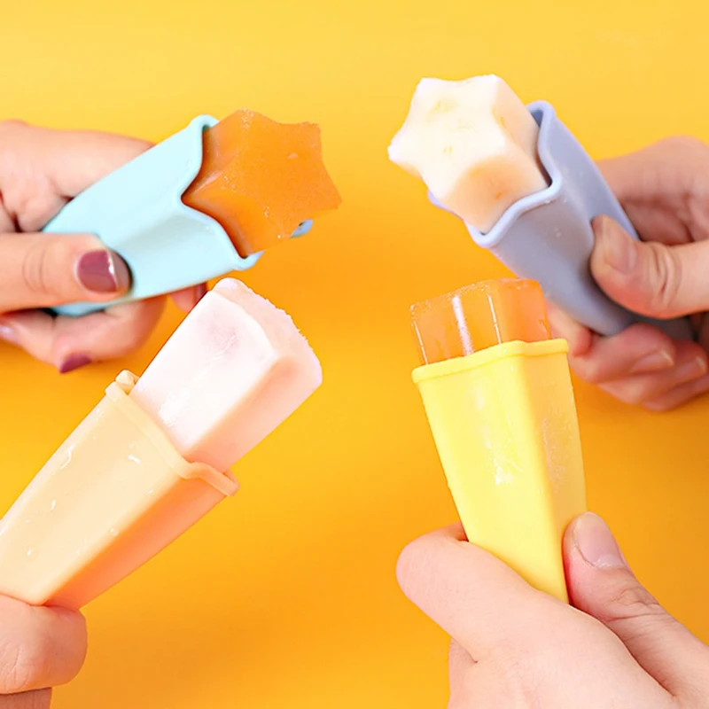 

8 Pack Popsicle Molds, Silicone Ice Popping Molds with Lids Reusable Easy Release Ice Cream Maker for Kids(Multi Colors)