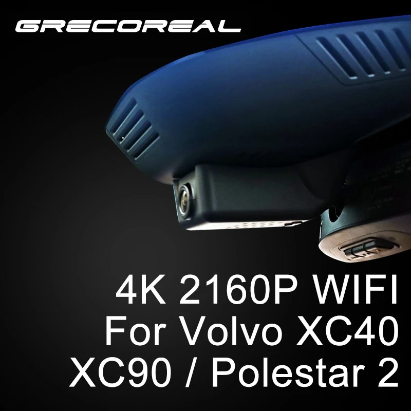 

Автомобильный видеорегистратор, видеорегистратор для автомобиля 4K, Wi-Fi, видеорегистратор для Volvo XC40 XC90 Polestar 2 2020 2021 2022 2023