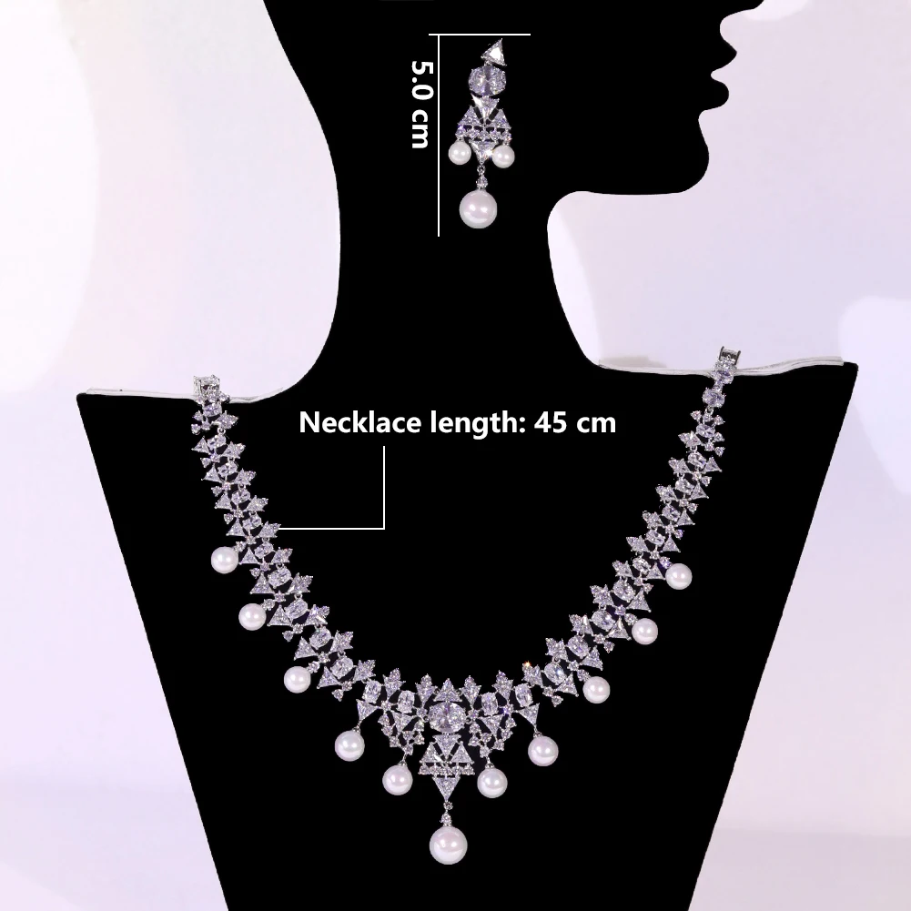 Женский белый кубический цирконий