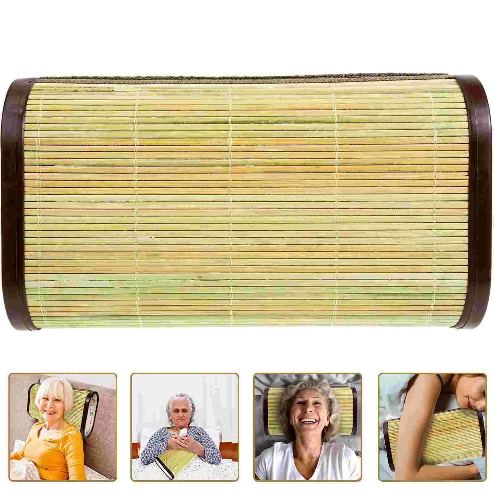 

Pillow Sauna Neck Headrest Room Steam Spa Wooden Rest Breathable Sweat Accessories Wood Woven Support Therapeutic Stiff
