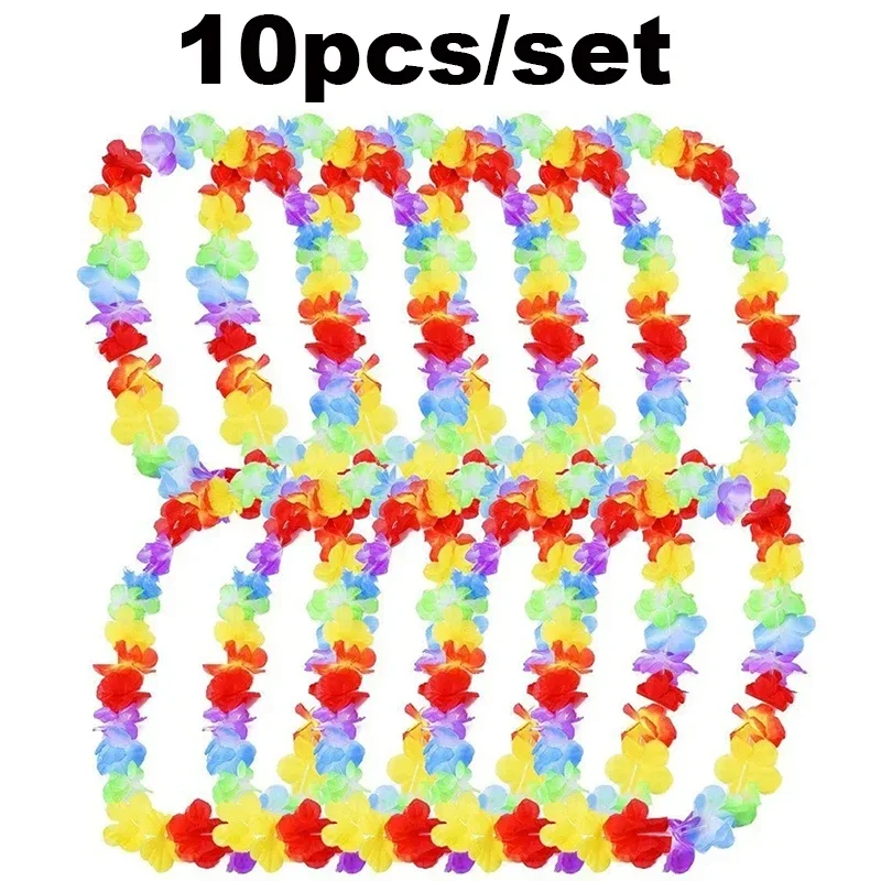 

Гавайские цветочные гирлянды, набор из 10 штук