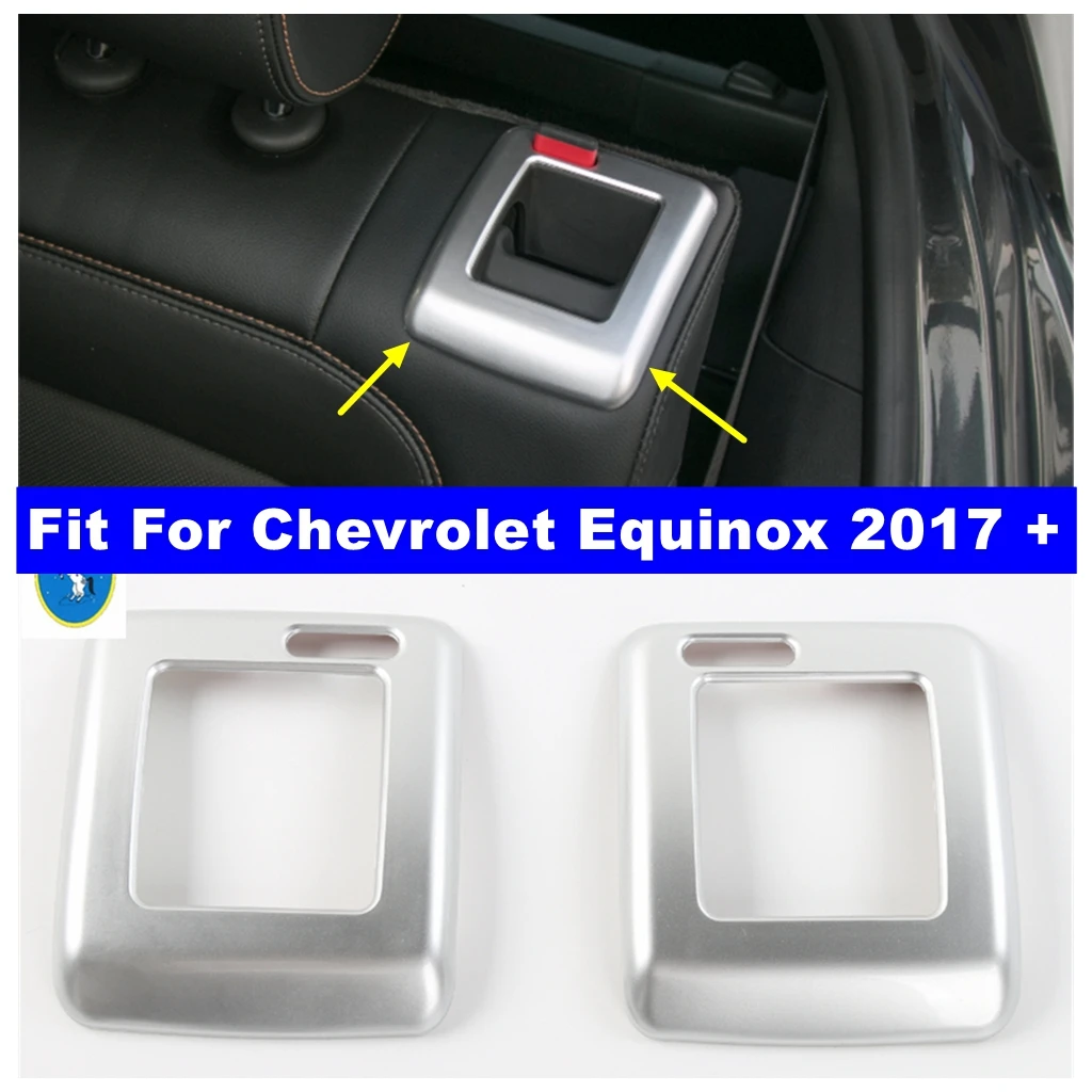 

Matte Interior Accessories Rear Row Seat Back Rest Adjustment Decoration Frame Cover Trim Fit For Chevrolet Equinox 2017 - 2022