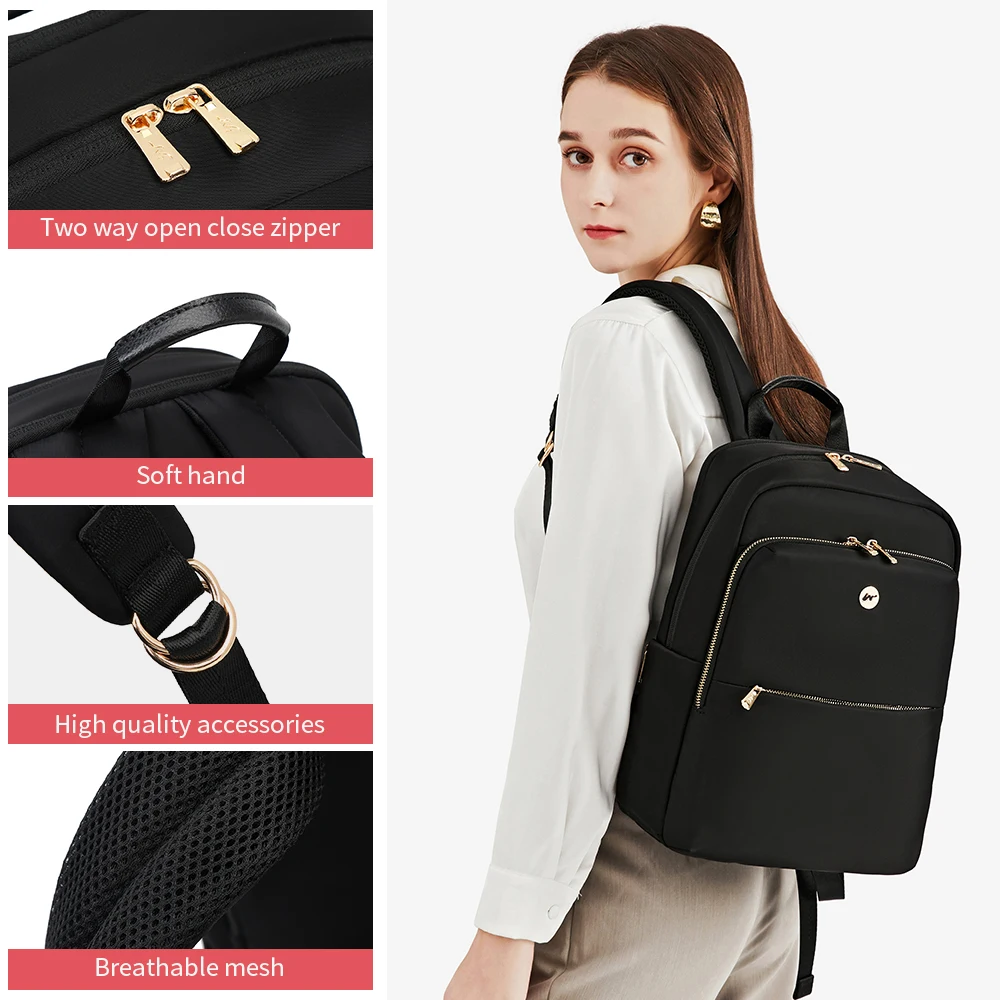 New Backpack Anti Theft Waterproof Laptop Backpack 13.3 14 15.6 Inch Daily Work Business School Back Pack Schoolbag for Women