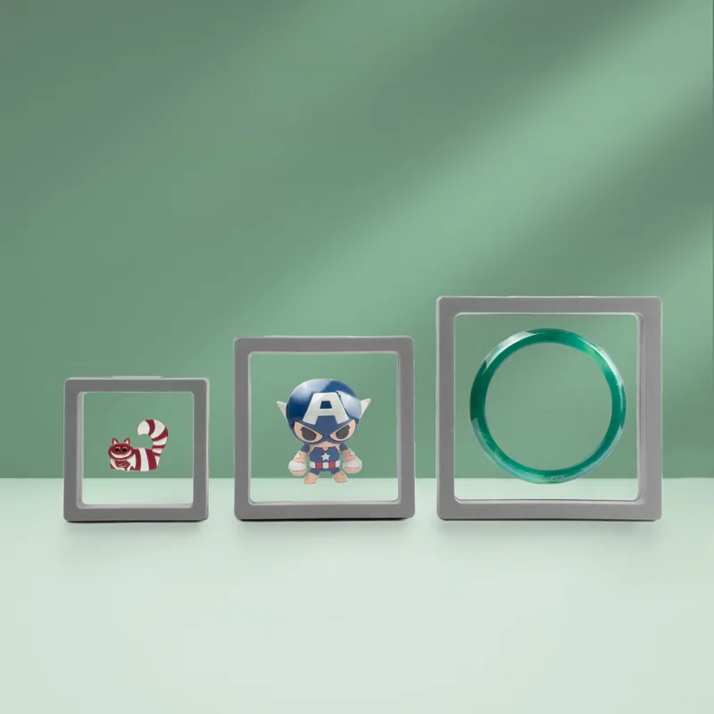 Прозрачная квадратная коробка для демонстрации пленки из полиэтилена подвесная