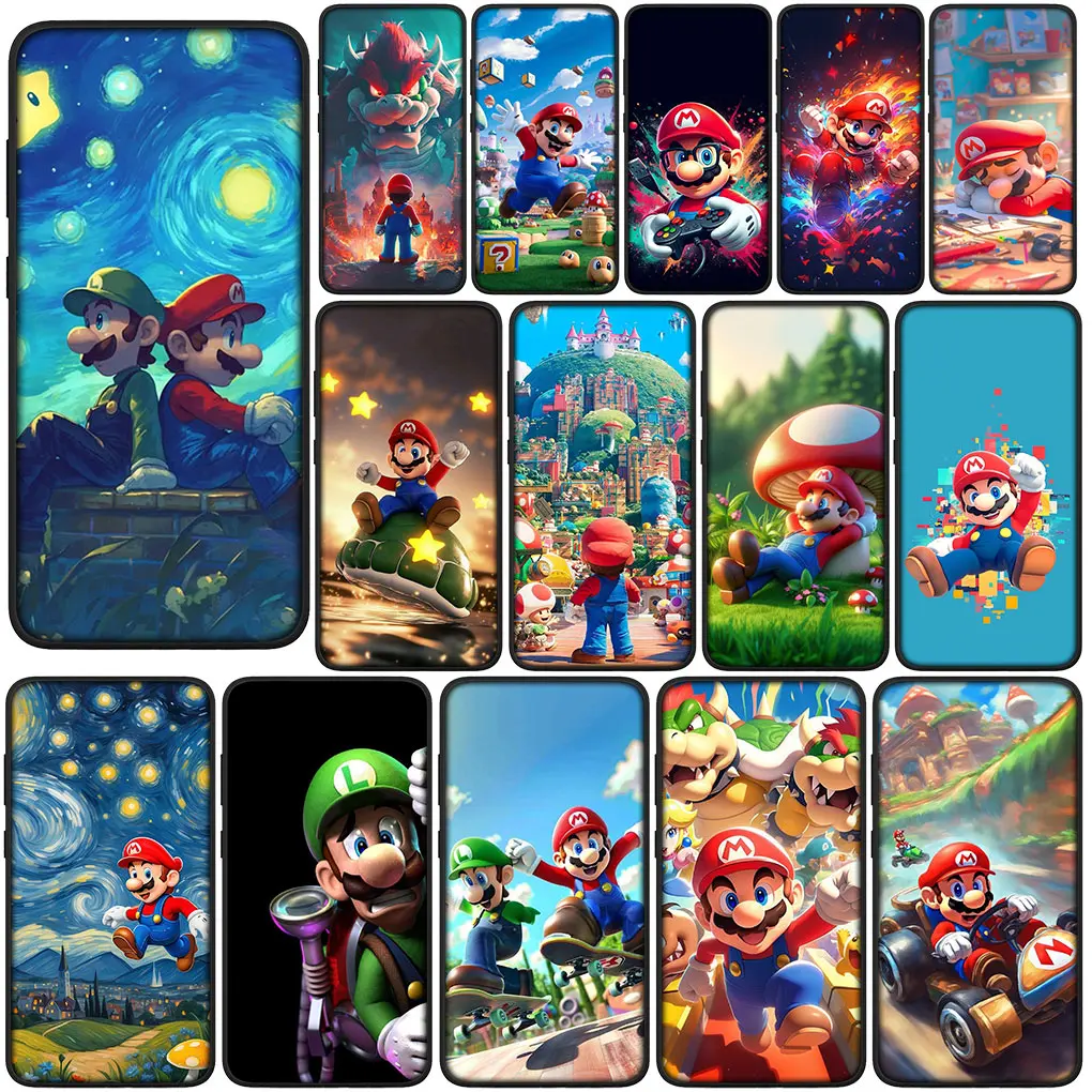 Wallpaper M-Marios-Game Phone Cover Case for Xiaomi Redmi Note 10 12 Pro Max 10A 10C 12C 10X 12s 10S 8T C Soft Casing