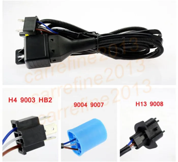 

H4-3 bi-xenon hid controller Relay adapter extensiom h4 Headlight Retrofit connect hid bixenon projector lens h4 hid xenon relay