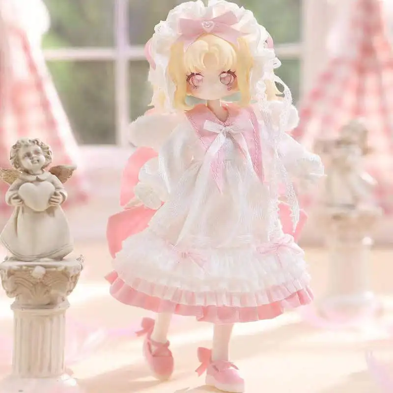Фото Оригинальная коллекционная фигурка Meki'S Heart Of Creation Blind Box 12 Minutes Mjd Mobile Doll Limited Edition на подвесной карточке - Colorful Love Platinum №3