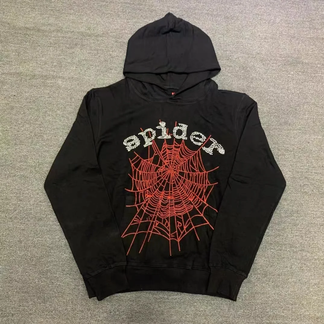 

2022 Black Web Sp5der Hoodie Men Women Particles Foam Print 1:1 Quality Red Spider Hoodie Hip Hop Young Thug 555555 Sweatshirts