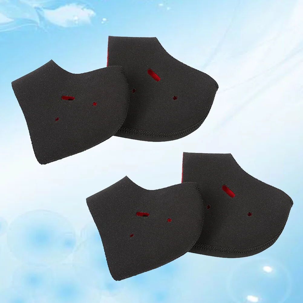 

2 Pairs of Heel Socks with Holes Heel Anti-Cracking Socks Heel Protector Heat Socks for Shoe Ankle Heel Black