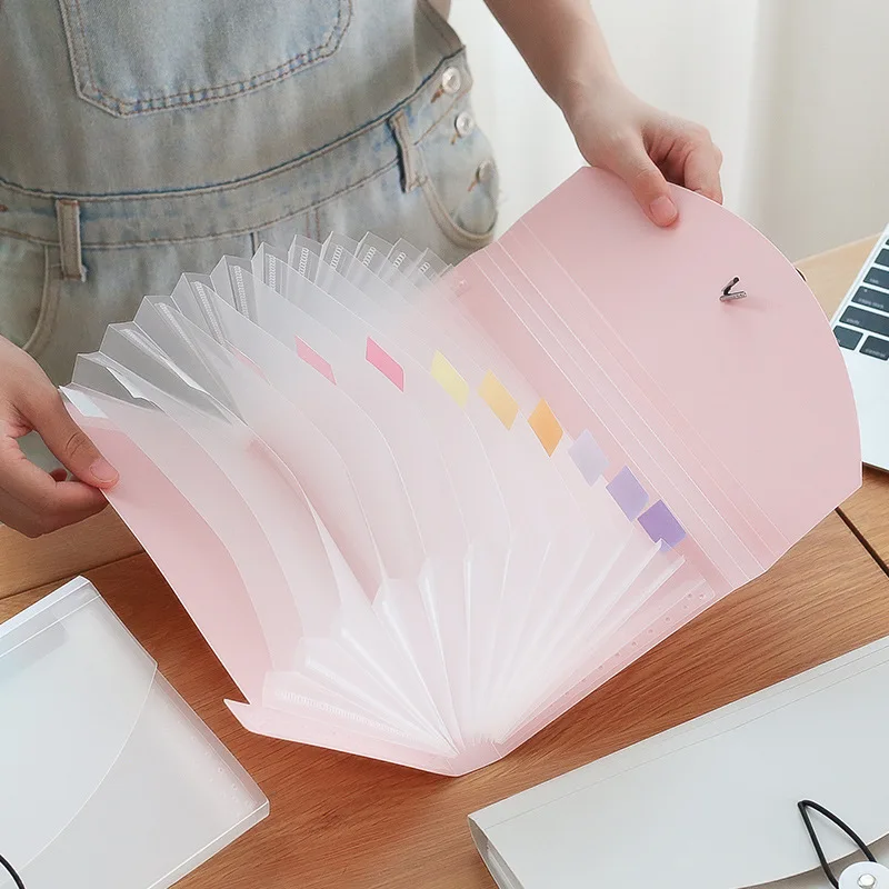 

File Folder Document Bag Receipt File Expanding Wallet Bill Folder 13 Pockets Ticket Card Holder Organizer Office Supplies