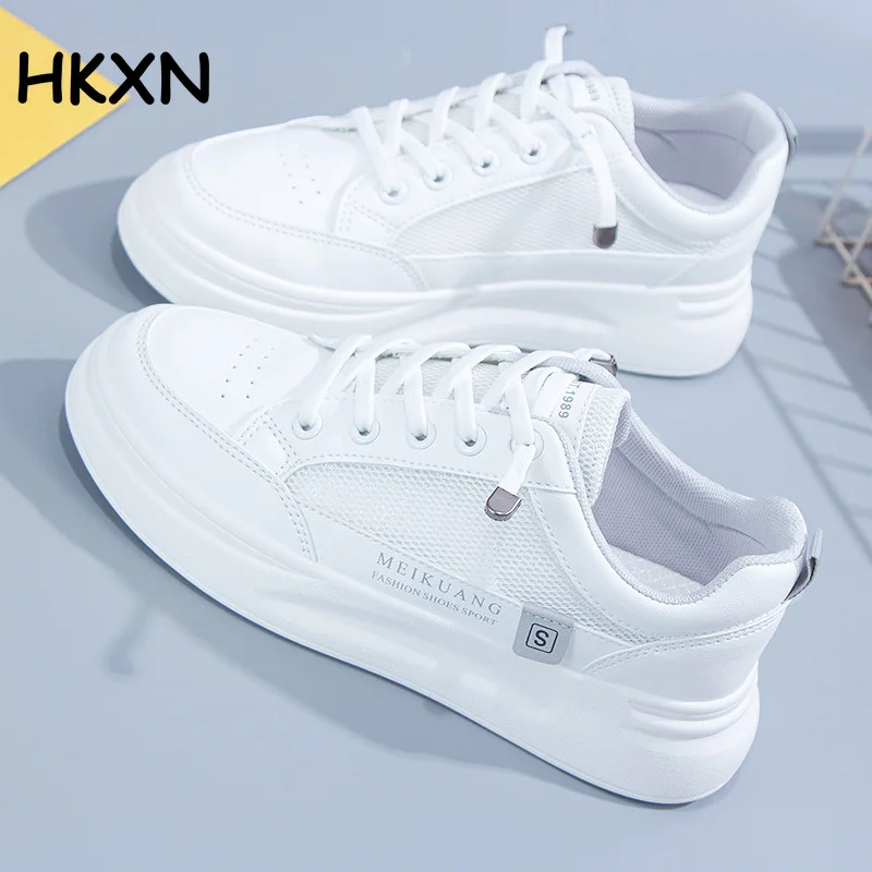 

Small White Shoes Women's 2022 Spring New All-match Mesh Breathable Student Platform Shoes Women's Tide Board Shoes Women Y