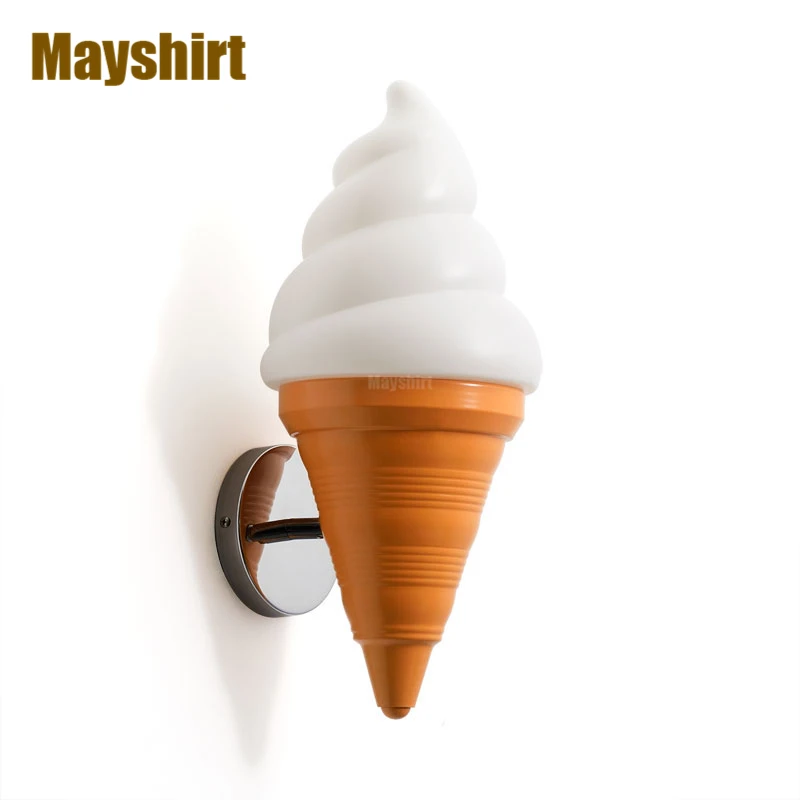 

Ice Cream Wall Lamps for Living Room Decor Bedroom Wall Mirror Bathroom Decoration Indoor Lighting Led Mirror Lights Wall Sconce
