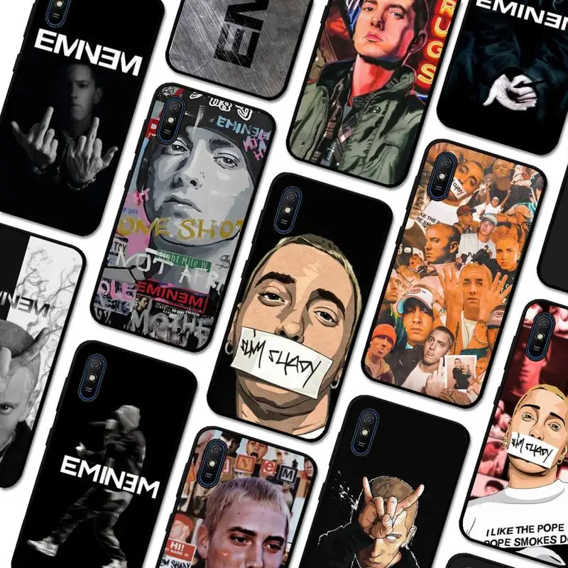 

Marshall Mathers Eminem Phone Case for Redmi 10 9A 8A 7 7A 6 6A 5 5A 4X S2 K30 Ultra K40 Note 8 9 Pro Soft Tpu Cover