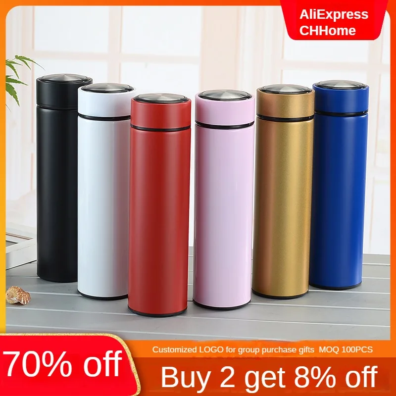 400ml Stainless Steel Thermos Bottle LED Temperature Display Leak-proof Vacuum Flask Thermal Mug Insulated Tumbler Cup termos