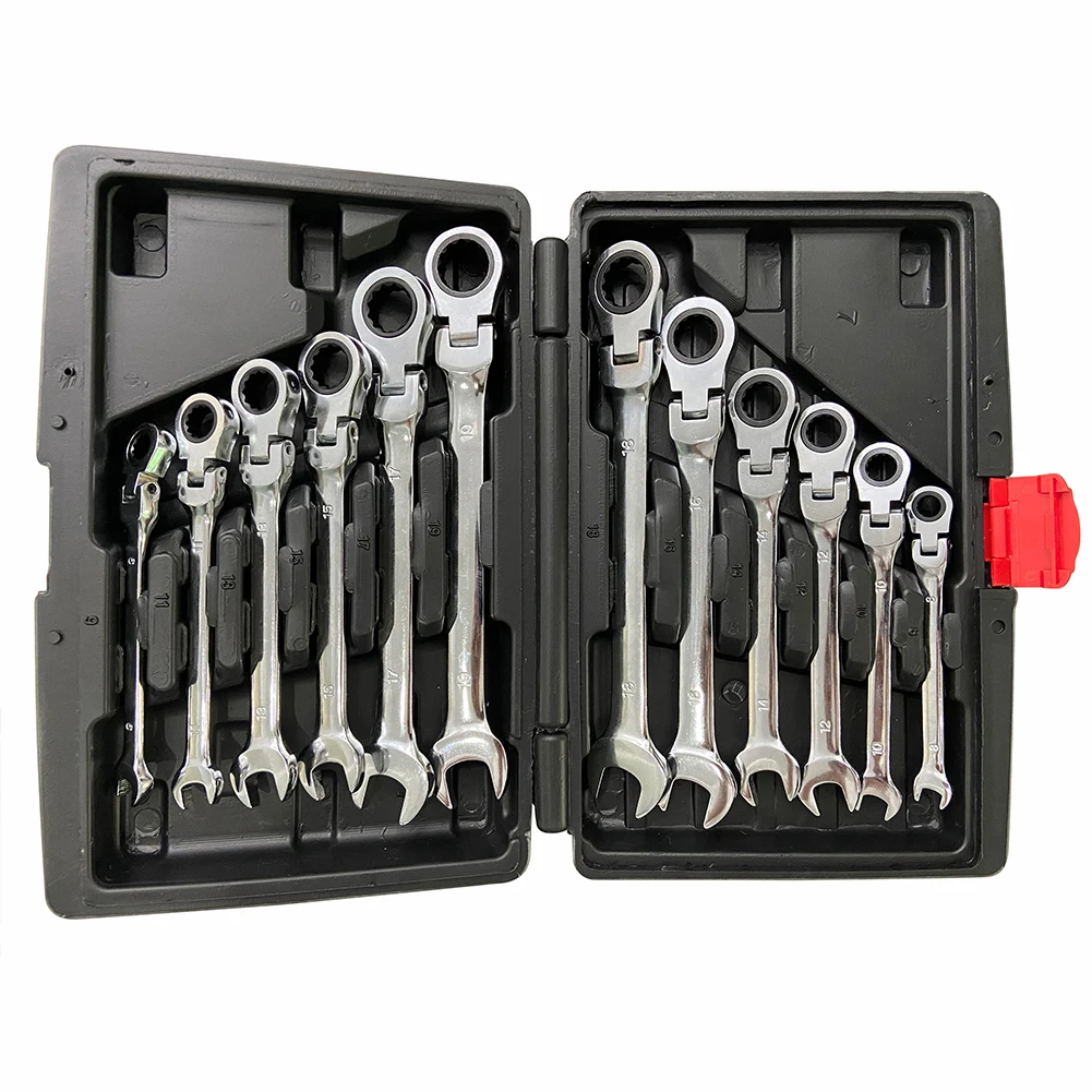 Набор гаечных ключей с храповым механизмом 6-24 мм домашние ручные инструменты для