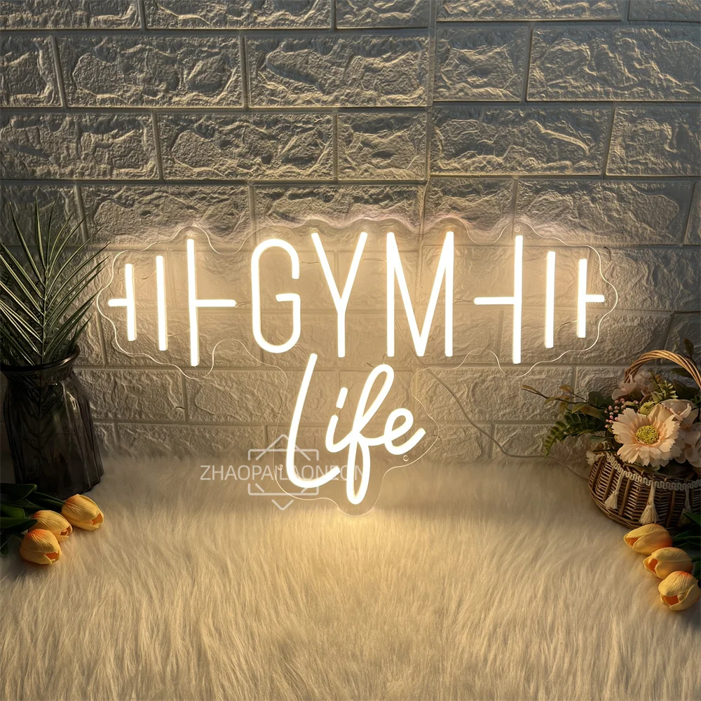 Гантели GYM Неоновые вывески для декора стен Светодиодные буквы Неоновый свет для фитнес-клуба Спорт Тренажерный зал Декор комнаты Неоновые деловые огни (art.: 3920d2e7fd790) - 3920d2e7fd790