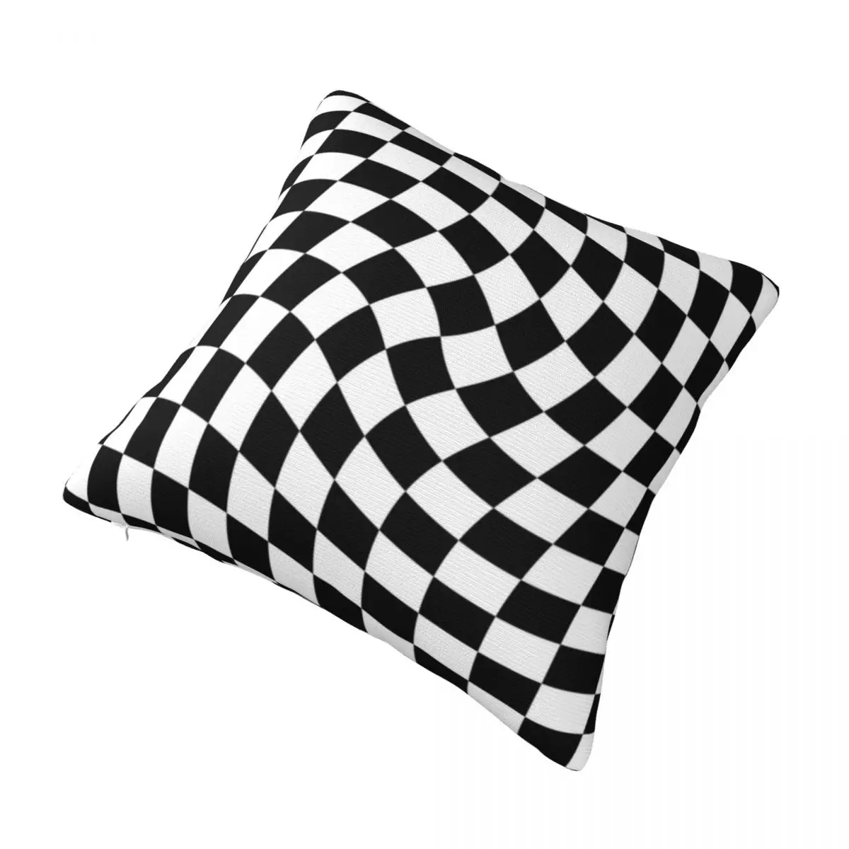 

Black And White Checkered Square Pillowcase Polyester Pillow Cover Velvet Cushion Decor Comfort Throw Pillow For Home Bedroom