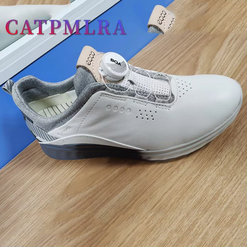 

Женские кроссовки для гольфа из натуральной кожи, на шнуровке