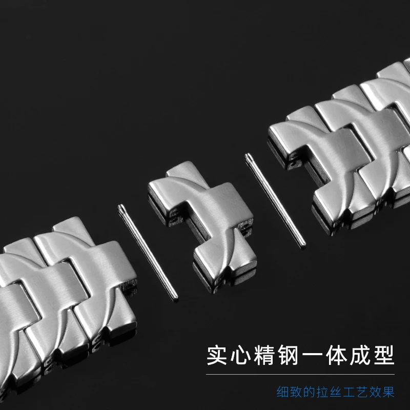 For Panerai PAM4411  men's Black Silver steel band elbow stainless steel butterfly CLASP BRACELET 24mm