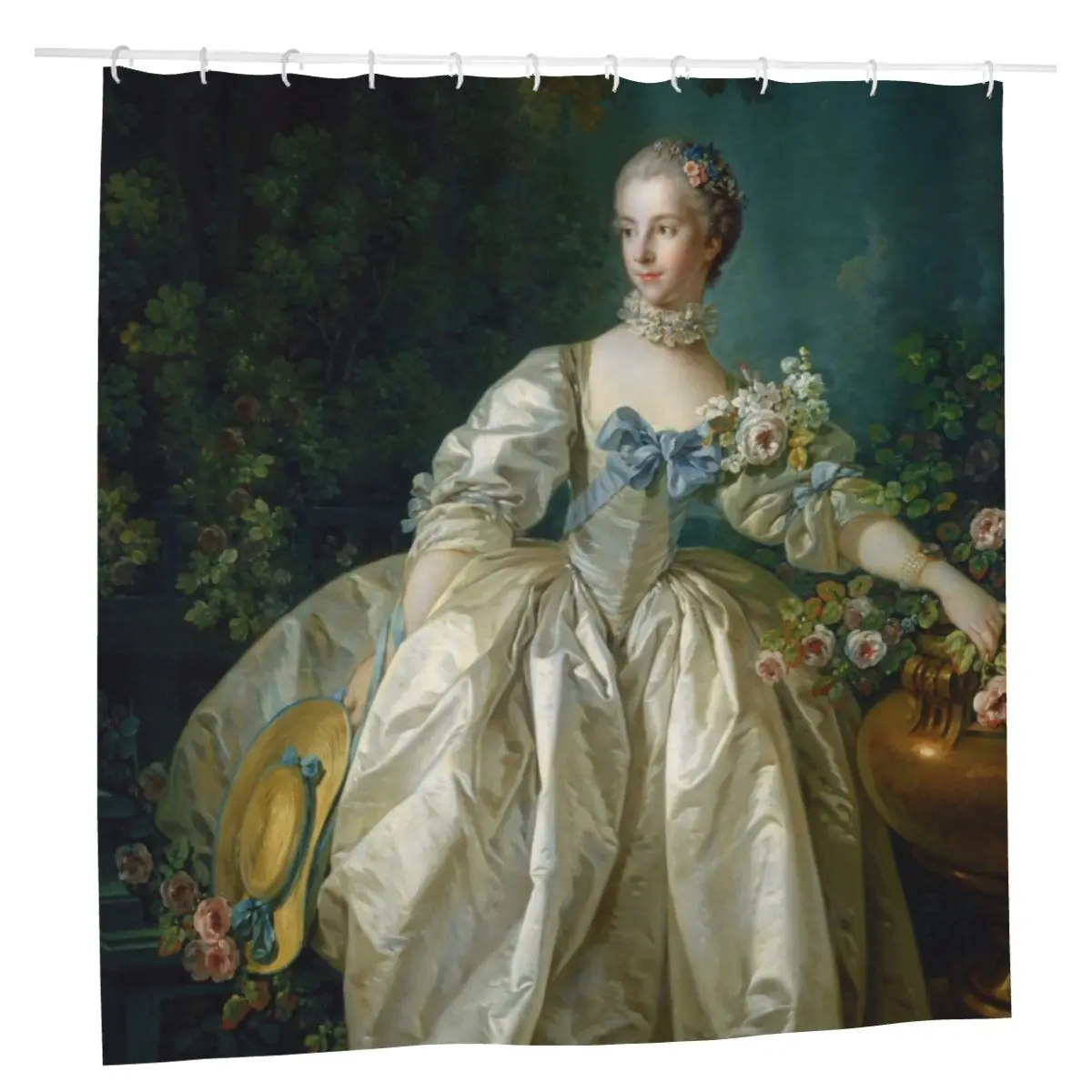 

Romantic Roman Shower Curtains Francois Boucher Bath Printing Polyester Waterproof Bath Curtain with Hooks