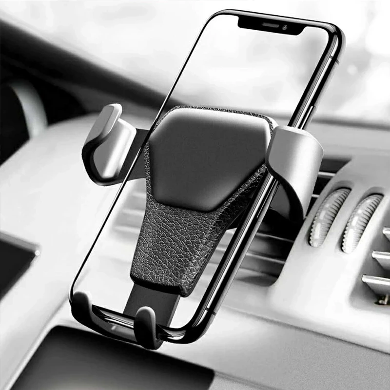 

Gravity Car Mount Car Air Vent Clip Stand For iPhone 11 XS X XR 7 Samsung Huawei Universal Mobile Phone Holder GPS Support