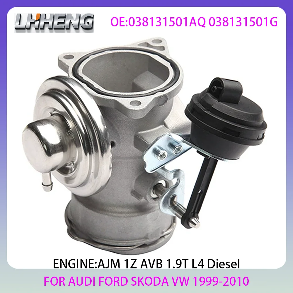 Фото Клапан рециркуляции выхлопных газов двигателя для VW PASSAT AUDI FORD SKODA 1.9L 1.9 L T L4 Diesel 95-10 AJM 1Z 038131501AQ №1
