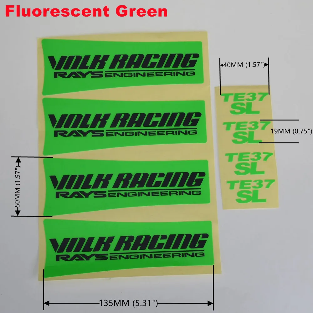 

JDM наклейки на колеса автомобиля VOLK RACING RAYS TE37SL флуоресцентные и светоотражающие TE37 SL спортивные наклейки на обод наклейки аксессуары
