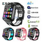 EAOR Водонепроницаемые умные часы с двойной камерой 4G для детей, умные часы для студенческого телефона, 1 ГБ + 8 ГБ, Android 9,0, GPS, 1080 мАч, детские умные часы