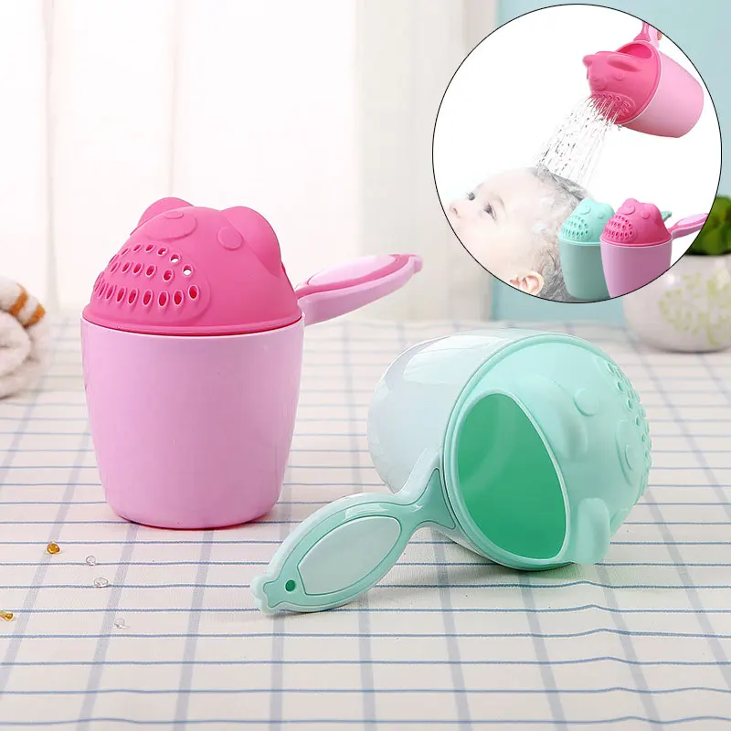 Ребенок Шампунь Чаша Детская Мытье Волос Милый Картонный Детская Ванна Кондуктор Душ Ложка Детям Инструмент.