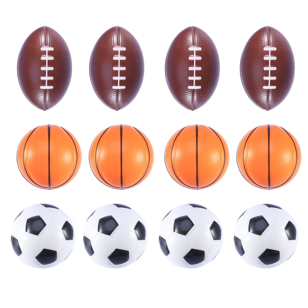

12pcs Children Sports Toys PU Basketball Football Balls Slow Sports Kids Soccer Toys
