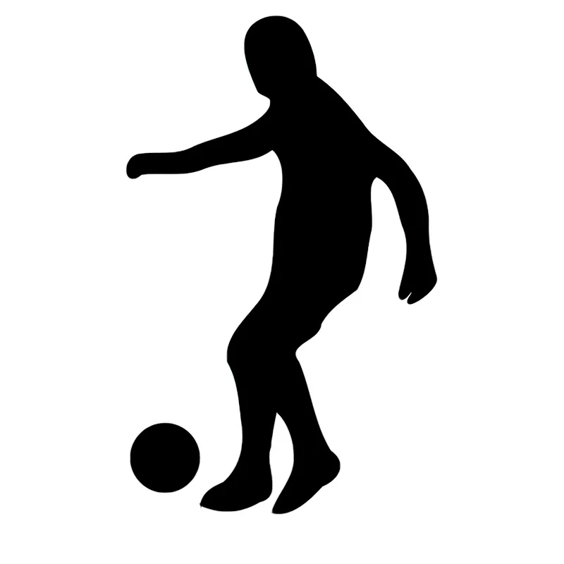 Наклейка на стену с изображением футбольного силуэта Three Ratels QD522 для украшения дома