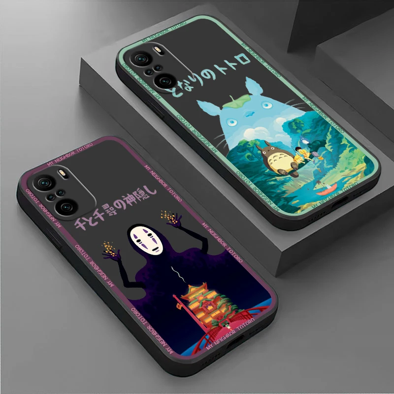 

Miyazaki Movie Spirited Away Phone Case For Xiaomi Redmi Note 11E 11S 11 11T 10 10S 9 9T 9S 8 8T 7 Pro Plus 5G Black Cover